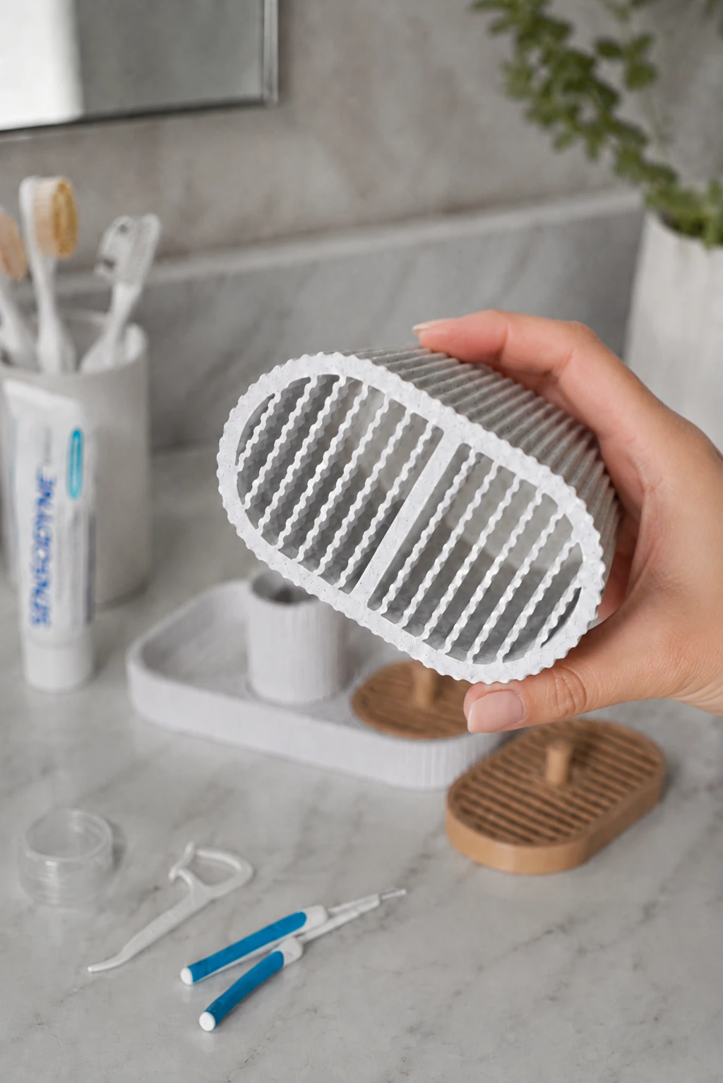 Detalle interior de Dentia Holder